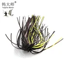 Hot Sale Soft Fishing Lures Tungsten Jig Silicone Skirts Material