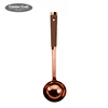 Hgih quality stainless steel kitchen utensil set copper coating spoon ladle