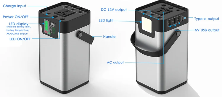 Lipower AC Outlet Power Bank 200W Portable Battery Pack Backup Power System External PowerBank - ANKUX.COM