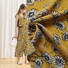 Custom Printed De Chine Crepe Rayon Fabric For Garments
