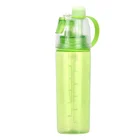New product 2019 custom logo spray drinking two purposes sports plastic water bottle