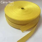 Custom made 25mm polyester webbing yellow color