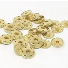 Custom Size Made Round Gold Metal Brass Hidden Snap Button For Garment