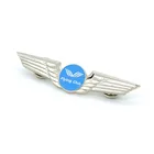 Custom Metal Pilot Wings Flying Club Member Lapel Pin Badge