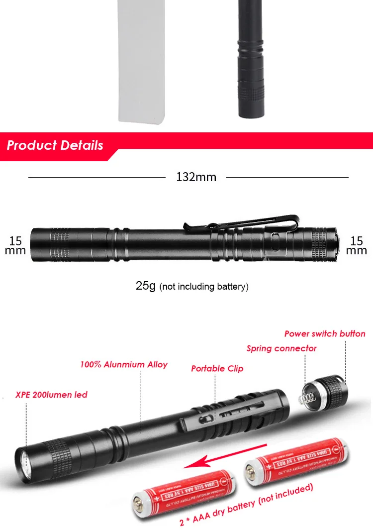 pen flashlight