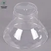 Biodegradable pure transparent ice cream bowl clear ps cups with lid Dessert Container
