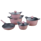 die cast aluminum non stick coating 9pcs cookware set