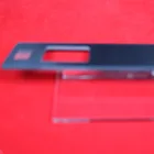 China 4mm thick back painted clear float glass for smart door lock panel