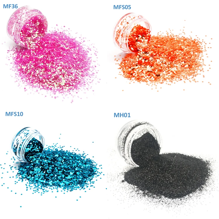 Eco Friendly Chunky Powder Craft Holographic Glitter for Body Hair