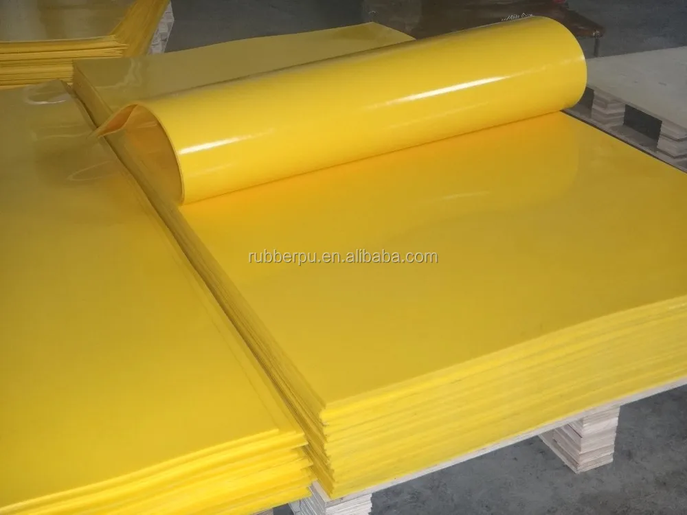 Plastic products brown color rubber polyurethane pu sheet