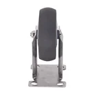 Factory Medium Duty 5" Silent Rigid Stainless Steel Top Plate Hand Cart TPR Caster Wheel