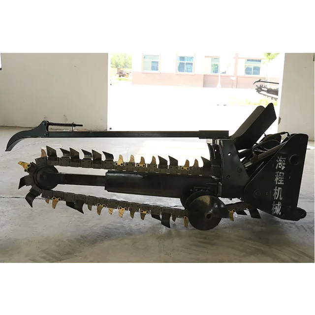 Modern design ce approved pto driven cable tractor digging trencher machine