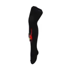 Color girls black opaque kids striped children black tights