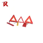 Waterproof triangle led solar flashing warning light