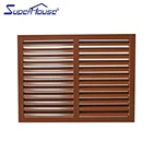 Australia AS2047 standard and NOA standard fixed aluminum wood color window louvre shutter
