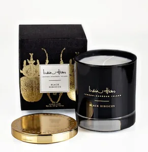 high end luxury candle gift box packaging empty 2 pieces candle