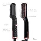 2019 Wholesale Beard Straightener Electric Hair Styling Brush Ceramic Ion Hair Straightening Comb For Men