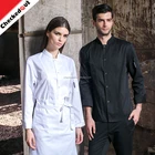 2018 new style fashion long sleeve restaurant colorful mens chef uniform for chef