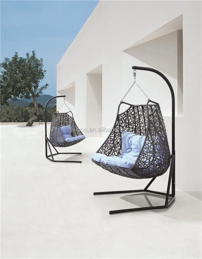 Pod chair swing patio swing wicker hanging chair, View Pod chair swing