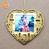 wholesale cheap brass etched picture frame Christmas ornaments