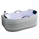 Foshan Manufacture Luxurious Jacuzzi Jet Bath Tub With Two Handy Armrests
