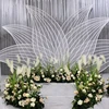 Latest weddings decoration lotus backdrop and reed stage decorations
