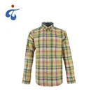 New look soft 100% cotton long sleeve funny bright coloured mens clothing shirts check
