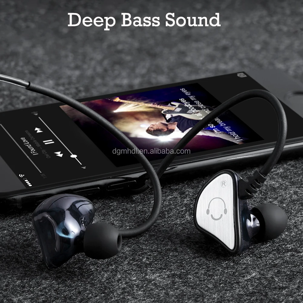 Q3 Ear hook Best price mp3 earphone 3.5mm stereo gaming sports headset wired control wired earbuds earphone headphone with mic - ANKUX.COM
