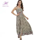 Ladies Maxi Dresses Romantic Fashion Long Bohemian Printed Floral Women Dress