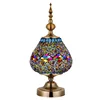 Traditional art brass aladdin table lamp religious dimmable led desk lamps for living room