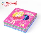 YL83012-18 high quality triangle basswood fashion graphic kids colored pencils set 18 color pencil set