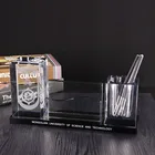 Three piece suit of business hotel front desk supplies pen and card holder
