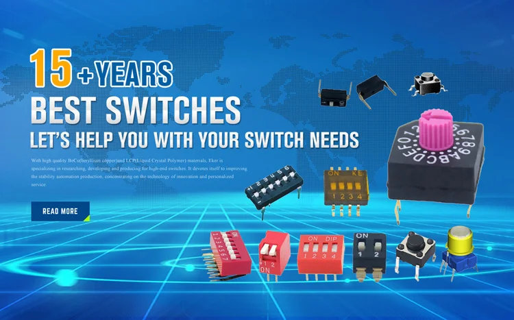 DTH 4-12 Position Three State Dip Switch With RoHS