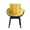 Italian design living room fiberglass shell fabric cushion replica modern husk chair