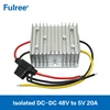 Isolated DC-DC Step-Down Converter 48V to 5V 20A 100W Buck Power Supply Module