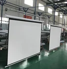 72"~400" 4:3 16:9 fiber glass matte white tubular motor meeting room for electric projection screen