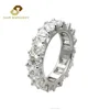 factory Price Silver Princess Cut Cz Circle Ring