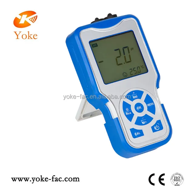 blue water ph meter