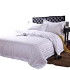 Factory 1cm sateen stripe sheraton hotel 100% cotton bed sheet