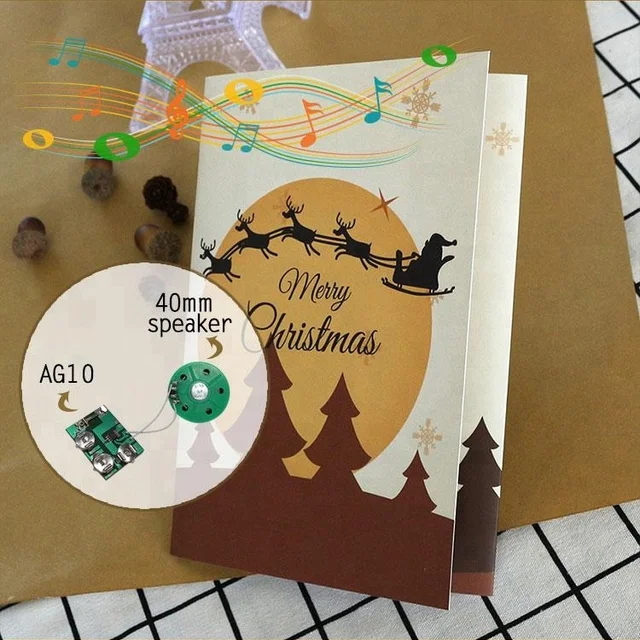 happy birthday music greeting card with sound chip for gifts