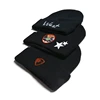 Custom made knitted winter beanies with embroidery logo