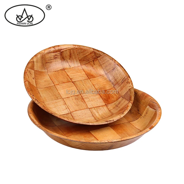 wholesale woven cheap large wooden bowl wood turned bowls