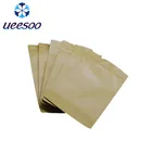 Wholesales Reseal Biodegradable Large Capacity Stand Up Brown 150gsm Waxed Kraft Paper Bag for Tea