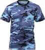 100% Polyester Dry Fit Breathable Running Tee Camo T-Shirt Military Short Sleeve Tee Army Camouflage Tactical Uniform T Shirt