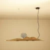 Modern wooden ceiling led light pendant decorative art hanging lamp