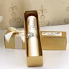 Unique Custom Elegant Luxury Paper Box Scroll luxury wedding invitation card