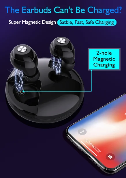 OneDer 338 portable tws earbuds with charging case design earphone true wireless stereo earphone - ANKUX.COM