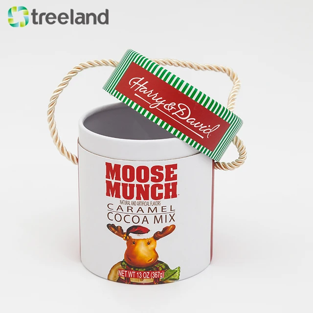 popular custom logo cylinder paper gift boxes custom logo with