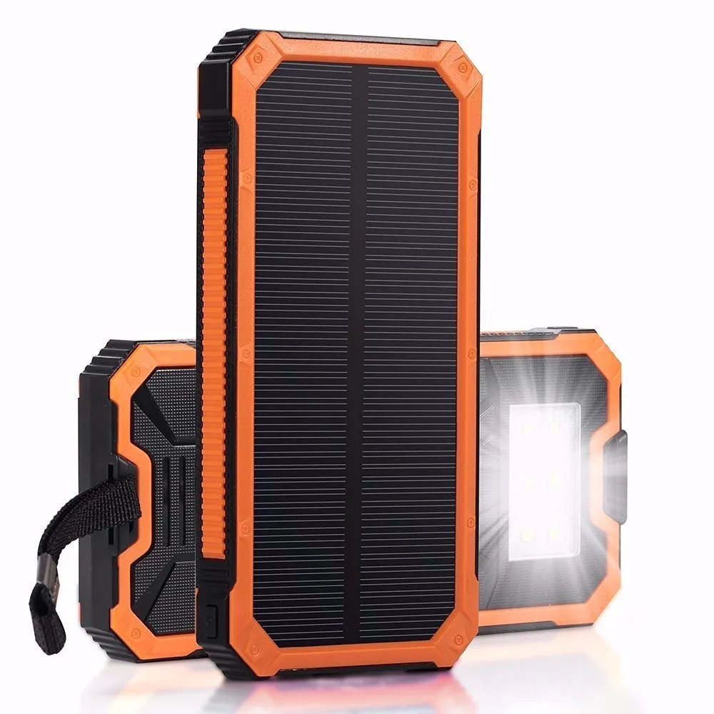 Waterproof Solar Charger Mobile Power Bank 10000mAh - ANKUX.COM