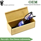 Vintage custom bamboo wooden glasses storage box sunglasses case wooden storage packaging box